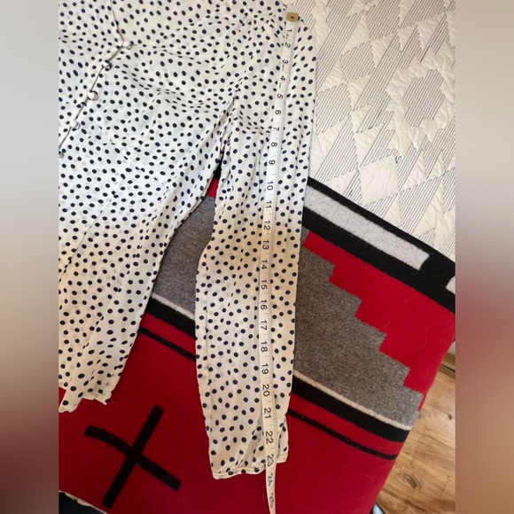 Talbots Fitted cream white & navy blouse - Picture 9 of 9